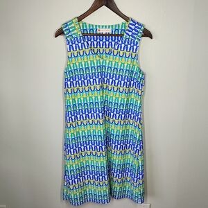 Jude Connally Beth Dress in Linked Chain Multi Classic Mature Size Small